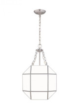 Visual Comfort & Co. Studio Collection Morrison Pendant, 3-Light, Brushed Nickel, 13.5"W (5179453-962 70704VT) 