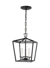 Visual Comfort & Co. Studio Collection Dianna Pendant, 3-Light, Midnight Black, 9.75"W (5192603-112 70708UX) 