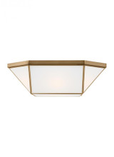 Visual Comfort & Co. Studio Collection Morrison Flush Mount, 4-Light, LED, Satin Brass, 20"W (7679454EN3-848 70704WZ) 