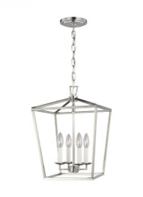 Visual Comfort & Co. Studio Collection Dianna Pendant, 4-Light, Brushed Nickel, 12.5"W (5292604-962 70708V2) 