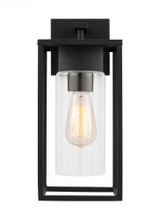 Visual Comfort & Co. Studio Collection Vado Outdoor Wall Lantern, 1-Light, Black, Clear Shade, 14.63"H (8631101-12 70706VX) 