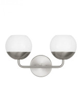 Visual Comfort & Co. Studio Collection Alvin Wall Sconce, 2-Light, Brushed Nickel, 16.5"W (4468102-962 706X67K) 