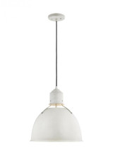 Visual Comfort & Co. Studio Collection Huey Pendant, 1-Light, Antique White, 15"Dia (6680301-817 70709R1) 
