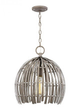 Visual Comfort & Co. Studio Collection Hanalei Pendant, 1-Light, Washed Pine, 11.5"Dia (6522701-872 70702YZ) 