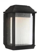 Visual Comfort & Co. Studio Collection McHenry Lantern, 1-Light, LED, Textured Black, Etched White Shade, 7"H (OL12800TXB-L1 706X573) 
