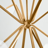 Visual Comfort & Co. Modern Collection Belterra Chandelier, 16-Light, LED, Natural Brass, 46.3"W (700BLT43NB-LED930 70PDAX3) 