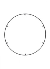 Visual Comfort & Co. Modern Collection Trellis Spacer Round, Nightshade Black, 18.3"W (700TRSRNGR618B 70PGCKD) 