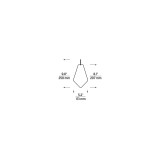 Visual Comfort & Co. Modern Collection Trellis Pentagon Pendant Accessory, Nightshade Black, 9.8"H (700TRSPAPB 70PGANA) 