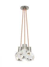 Visual Comfort & Co. Modern Collection Kira Chandelier, 3-Light, LED, Satin Nickel, 10"W (700TDKIRAP3OS-LED930 70PGLDM) 