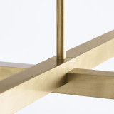 Visual Comfort & Co. Modern Collection Phobos Large Chandelier, 4-Light, LED, Natural Brass, 36"W (700PHB36NB-LED927 70PGDKY) 