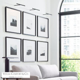 Visual Comfort & Co. Modern Collection Plural Dome Picture Light, 1-Light, LED, Nightshade Black, 12"L (700PLUD12B-LED927 70PGGFL) 