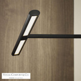 Visual Comfort & Co. Modern Collection Plural Dome Picture Light, 1-Light, LED, Nightshade Black, 12"L (700PLUD12B-LED927 70PGGFL) 