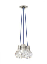 Visual Comfort & Co. Modern Collection Kira Chandelier, 3-Light, LED, Satin Nickel, 10"W (700TDKIRAP3US-LED930 70PGLEG) 