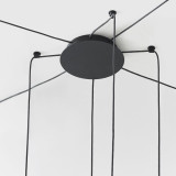 Visual Comfort & Co. Modern Collection Cupola Chandelier, 8-Light, LED, Nightshade Black, 10.5"L (700TRSPCPA8RB-LED930 70PGDJ9) 