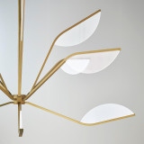 Visual Comfort & Co. Modern Collection Belterra Chandelier, 1-Light, LED, Natural Brass, 48"W (700BLT48NB-LED930 70PDJQJ) 