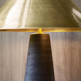 Visual Comfort & Co. Modern Collection Karam Large Table Lamp, 2-Light, LED, Natural Brass, 28.5"H (700PRTKRMBNB-LED930 70PGGHP) 