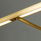 Visual Comfort & Co. Modern Collection Plural Faceted Picture Light, 1-Light, LED, Natural Brass, 24"L (700PLUF24NB-LED927 70PGGHE) 