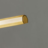 Visual Comfort & Co. Modern Collection Plural Faceted Picture Light, 1-Light, LED, Natural Brass, 24"L (700PLUF24NB-LED927 70PGGHE) 