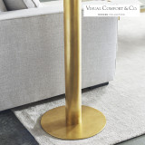 Visual Comfort & Co. Modern Collection Ebell Large Floor Lamp, 1-Light, LED, Natural Brass, 70"H (700PRTEBL66NB-LED927 70PGGHL) 