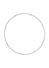 Visual Comfort & Co. Modern Collection Trellis Spacer Round, Nightshade Black, 18.3"W (700TRSRNGR840B 70PGCKY) 