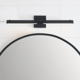 Visual Comfort & Co. Modern Collection Kal Medium Vanity, 1-Light, LED, Nightshade Black, 24"L (700BCKAL24B-LED930 70PGCLK) 