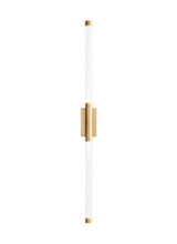 Visual Comfort & Co. Modern Collection Phobos Wall Sconce, 2-Light, LED, Natural Brass, 31.5"H (700WSPHB33NB-LED927 70PGHFK) 