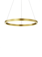 Visual Comfort & Co. Modern Collection Fiama Suspension, 1-Light, LED, Plated Brass, 24"L (700FIA24BR-LED935 70PKE8W) 