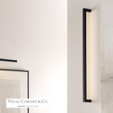 Visual Comfort & Co. Modern Collection Stagger Medium Wall Sconce, 1-Light, LED, Nightshade Black, 37.1"H (700WSSTG36B-LED927 70PGHFW) 