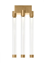 Visual Comfort & Co. Modern Collection Phobos Short Flush Mount, 4-Light, LED, Natural Brass, 13.5"H (700FMPHB6NB-LED927 70PGEHQ) 