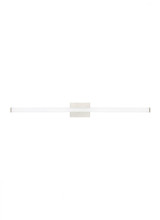 Visual Comfort & Co. Modern Collection Lufe Square Bath Vanity, 1-Light, LED, Satin Nickel, 48"L (700BCLUFS48S-LED935-277 70PKF5Z) 