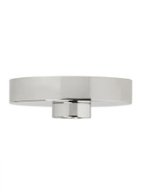 Visual Comfort & Co. Modern Collection Modern Line-Voltage Shallow Canopy, Polished Nickel, 6.3"W (700SHLCNPY5N 70PGHH1) 