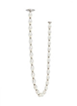 Visual Comfort & Co. Modern Collection Collier Chandelier, 1-Light, LED, Polished Nickel, 89.7"H (700CLR84N-LED930R-277 70PGJEE) 