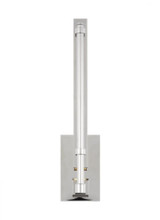 Visual Comfort & Co. Modern Collection Kal Small Sconce, 1-Light, LED, Polished Nickel, 13.3"H (700BCKAL13N-LED930-277 70PGCLU) 