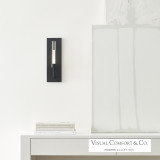 Visual Comfort & Co. Modern Collection Linger Wall Sconce, 1-Light, LED, Nightshade Black, 15.3"H (700WSLNG1B-LED930 70PDFVE) 