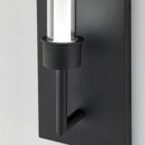 Visual Comfort & Co. Modern Collection Linger Wall Sconce, 1-Light, LED, Nightshade Black, 15.3"H (700WSLNG1B-LED930 70PDFVE) 