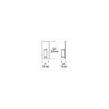 Visual Comfort & Co. Modern Collection Dobson II Wall/Bath Sconce, 1-Light, LED, Natural Brass, 12.8"H (700BCDBS1NB-LED930 70PGCLF) 