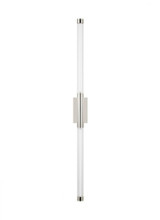 Visual Comfort & Co. Modern Collection Phobos Light Wall Sconce, 2-Light, LED, Polished Nickel, 31.5"H (700WSPHB33N-LED927 70PKE75) 