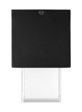 Visual Comfort & Co. Modern Collection Modern Square Geometric Medium Ceiling Flush Mount, 1-Light, Black, 10"W (700OFMSQGE92710BUNV 70PKE79) 