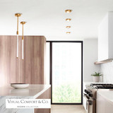 Visual Comfort & Co. Modern Collection Phobos LED Small Pendant 277V 