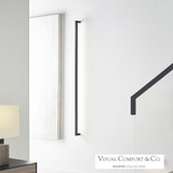 Visual Comfort & Co. Modern Collection Stagger X-Large Wall Sconce, 1-Light, LED, Nightshade Black, 64.1"H (700WSSTG63B-LED927 70PGHG8) 