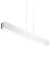 Visual Comfort & Co. Modern Collection Vandor Linear Suspension, 1-Light, LED, Satin Nickel, 50"L (700LSVANYS-LED935 70PKF7F) 