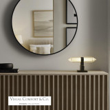 Visual Comfort & Co. Modern Collection Langston Table Lamp, 1-Light, LED, Plated Dark Bronze, 15.2"L (700PRTLGSN8PZ-LED927 70PKD9U) 