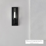 Visual Comfort & Co. Modern Collection Linger Wall Sconce, 1-Light, LED, Nightshade Black, 15.3"H (700WSLNG1B-LED930-277 70PDFVF) 