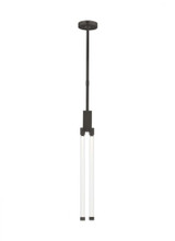 Visual Comfort & Co. Modern Collection Phobos Small Pendant, 1-Light, LED, Dark Bronze, 24"H (700TDPHB224BZ-LED927 70PKD91) 