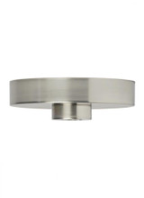 Visual Comfort & Co. Modern Collection Modern Line-Voltage Shallow Canopy, Satin Nickel, 6.3"W (700SHLCNPY5S 70PGHH4) 