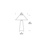 Visual Comfort & Co. Modern Collection Karam Large Table Lamp, 2-Light, LED, Natural Brass, 28.5"H (700PRTKRMCRNB-LED930 70PGGHQ) 