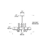 Visual Comfort & Co. Modern Collection Crosby LED Large Chandelier 277V 