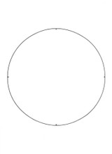 Visual Comfort & Co. Modern Collection Trellis Spacer Round, Nightshade Black, 18.3"W (700TRSRNGR450B 70PGCK8) 