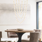 Visual Comfort & Co. Modern Collection Collier Ceiling Pendant, 1-Light, LED, Natural Brass, 51.6"H (700CLR48NB-LED930R-277 70PGJGH) 