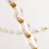 Visual Comfort & Co. Modern Collection Collier Chandelier, 1-Light, LED, Natural Brass, 254.8"H (700CLR240NB-LED927R-277 70PGCMA) 